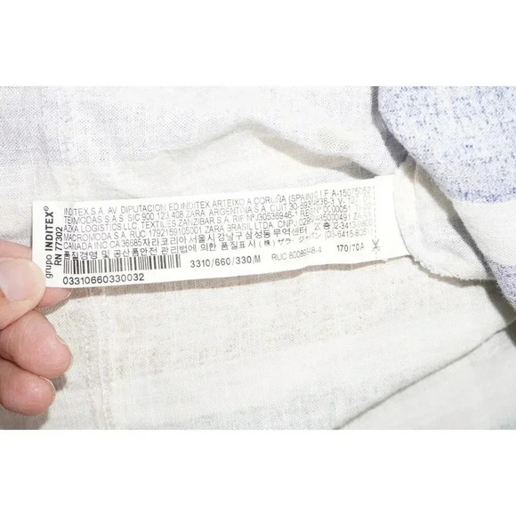 ZARA Sarong Striped Wrap Skirt Tie Waist Multi-Color Boho Size M Medium - Picture 7 of 13